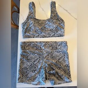 all in motion Snake Print Swim Set